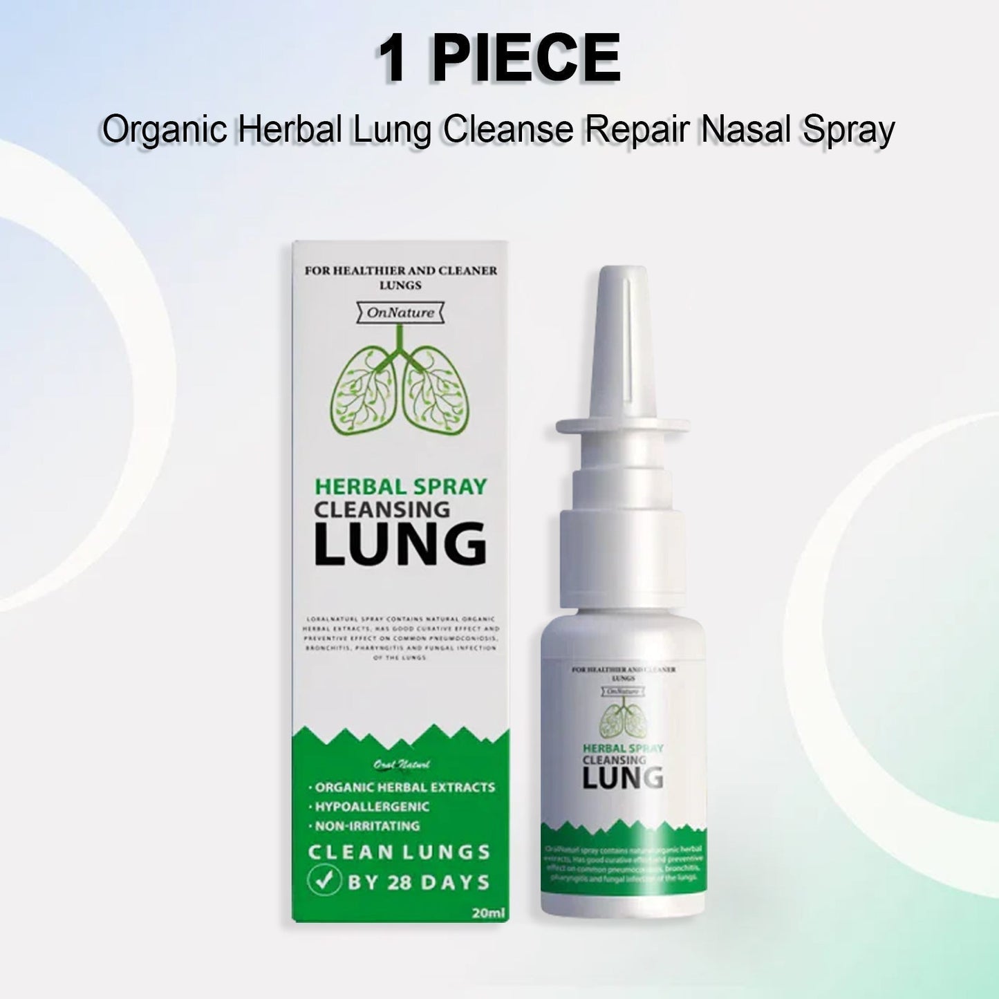 LOVILDS™ Spray nasal reparador y limpiador de pulmones a base de hierbas orgánicas 