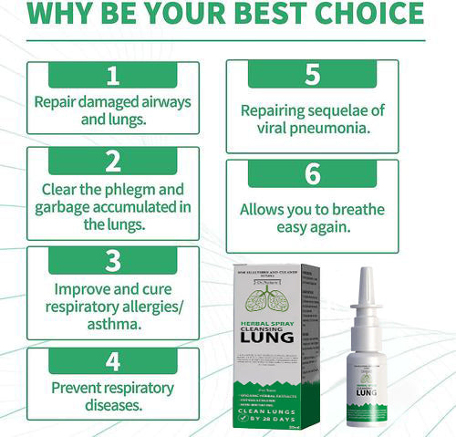 LOVILDS™ Organic Herbal Lung Cleanse Repair Nasal Spray